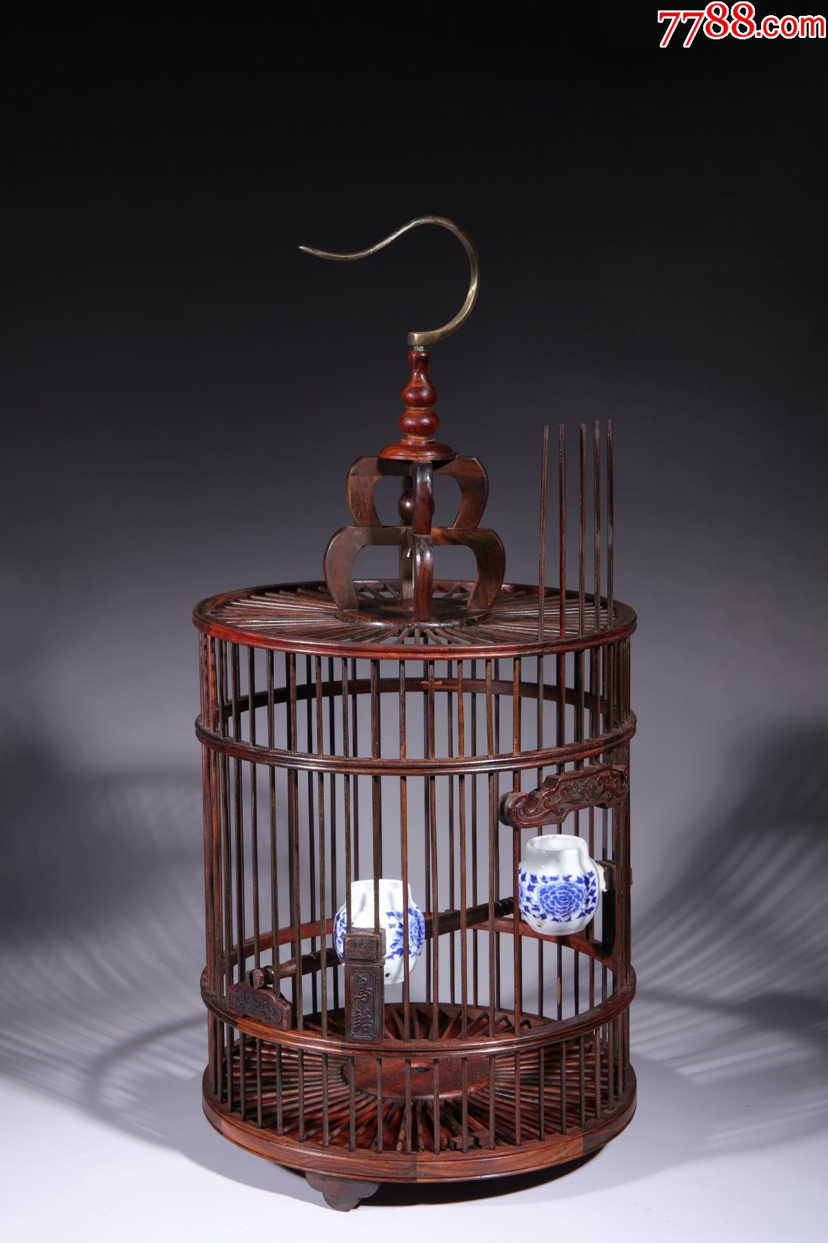 酸枝鸟笼(金丝雀笼)尺寸:30x63cm