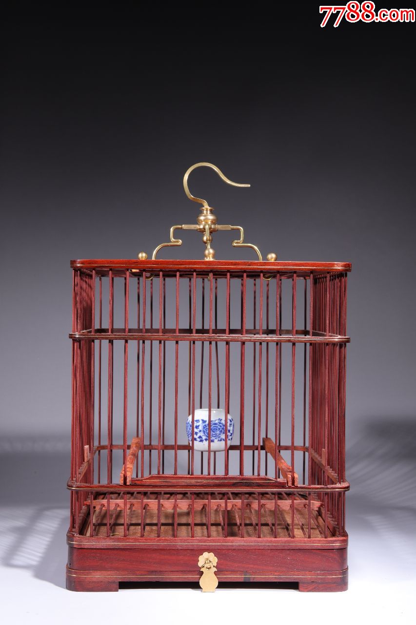 酸枝鸟笼(绣眼鸟笼)尺寸:23x36cm
