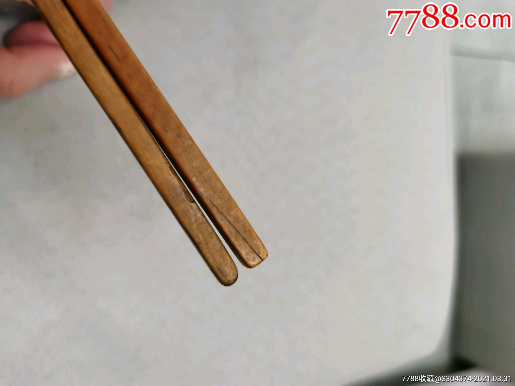 清代猛犸牙筷子