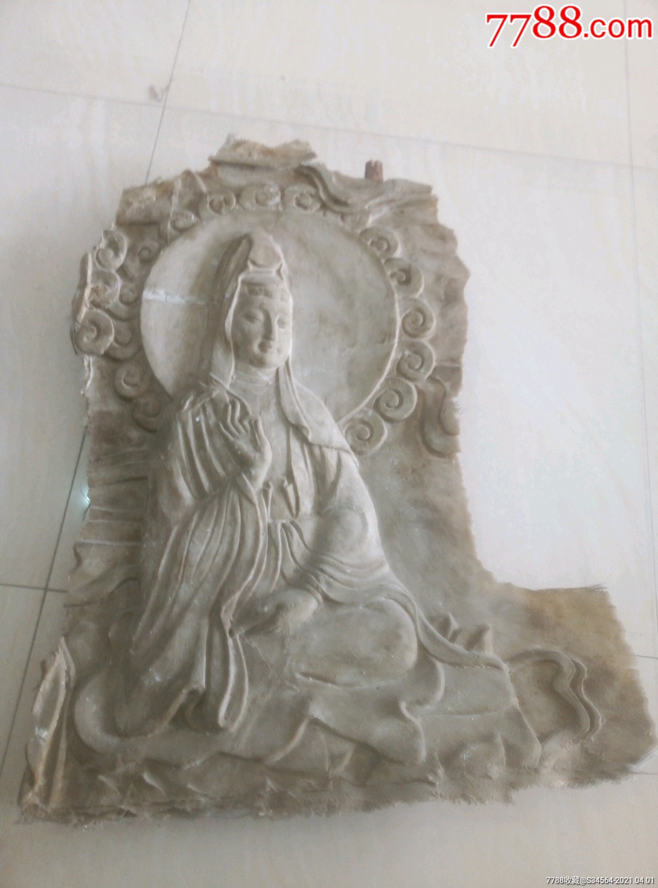 民国或解放后寺庙制作大型佛像模具一个