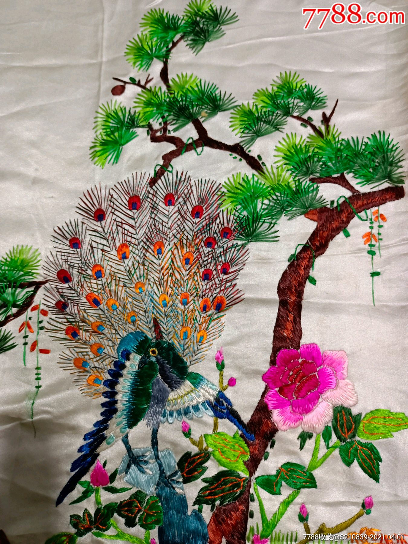 老刺繡_花鳥國畫原作_第4張_7788字畫網