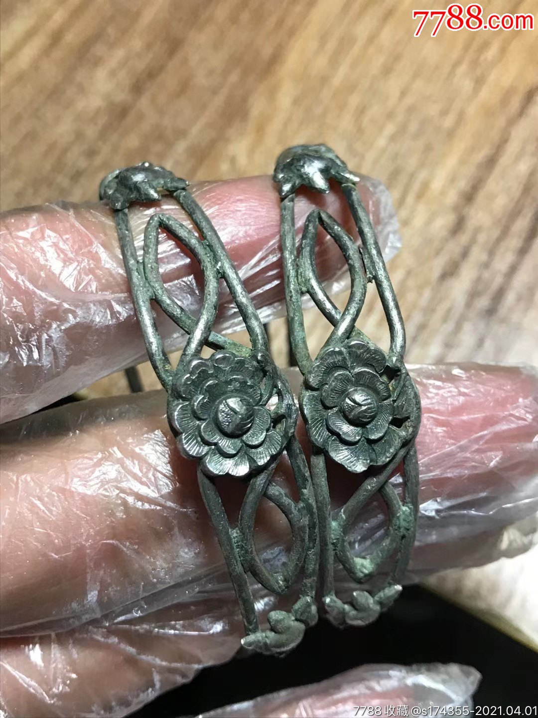 清代银手镯
