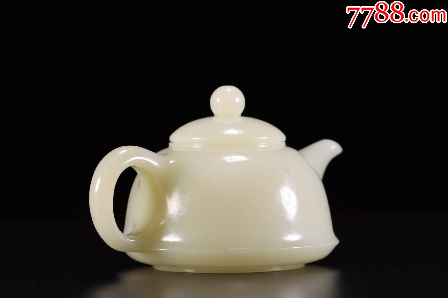 和田玉素面茶壶