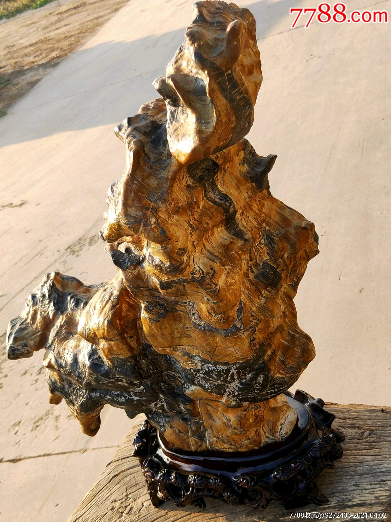 千年灵壁石观赏石原石形壮类似于中国地形图象个大公鸡寓意吉祥如意包