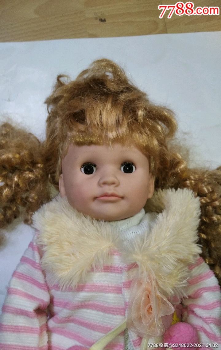 玩具芭比娃娃,眼睛会动胶皮塑料娃娃1个组合