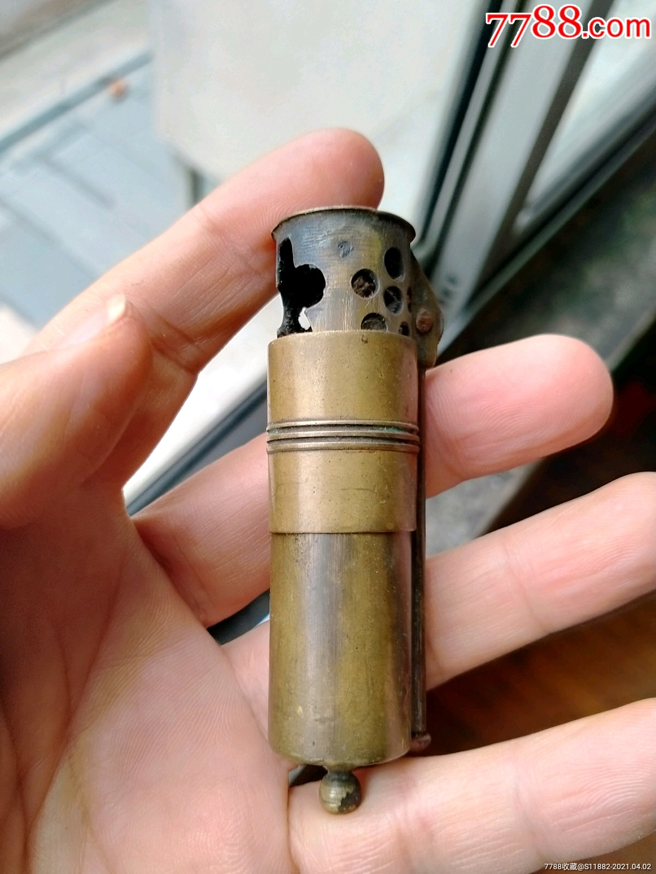 干净漂亮民国打火机铜打火机点火器煤油火机