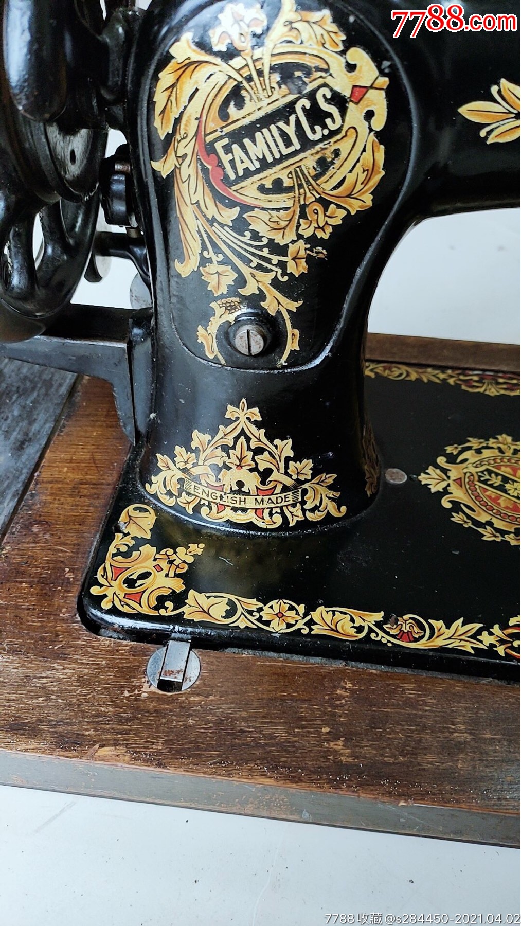 英国进口琼斯牌便携式手摇缝纫机