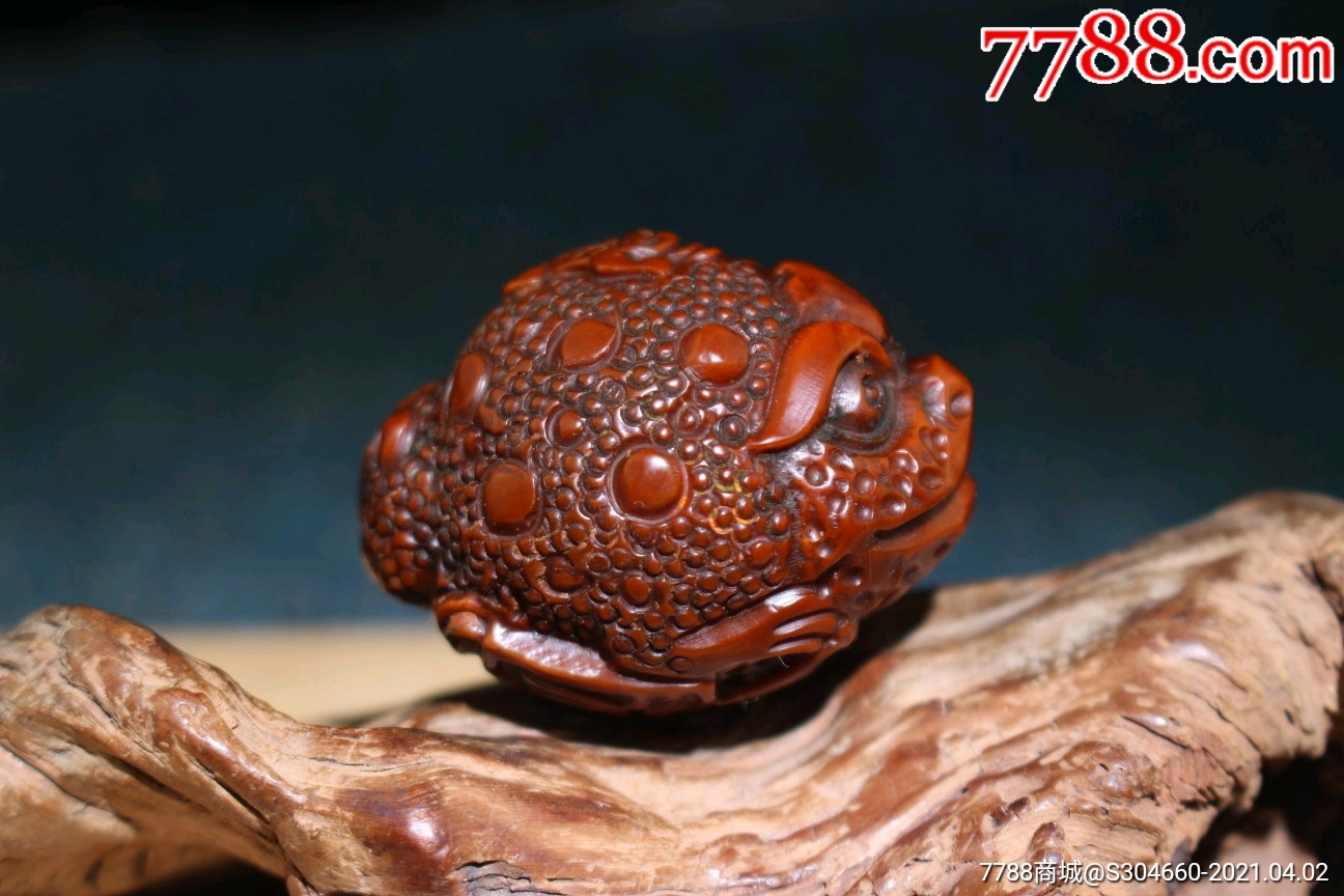 老橄榄核金蟾吊坠_橄榄核雕_古韵堂古风店【7788收藏__收藏热线】