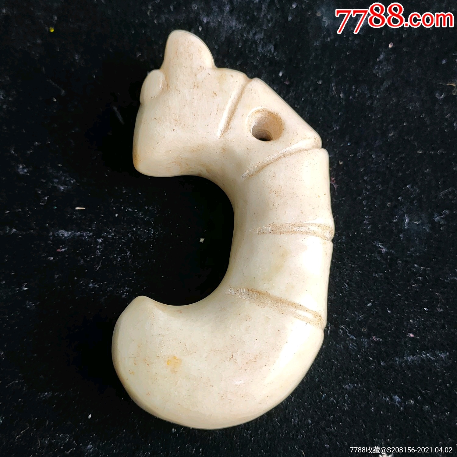 鸡骨玉玉把件摆件