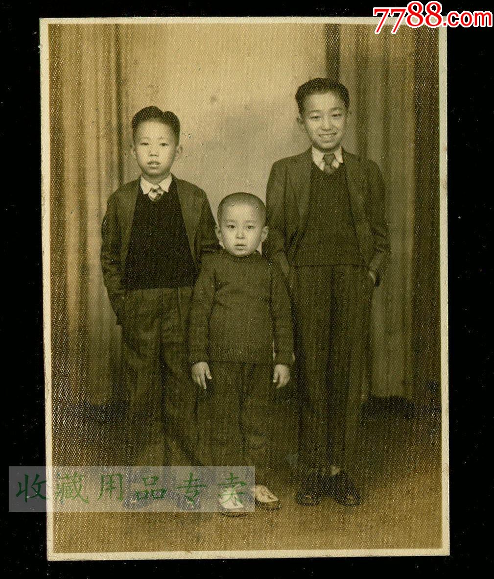 民国三小孩,尺寸9.5x7_老照片_收藏用品专卖【7788收藏__收藏热线】