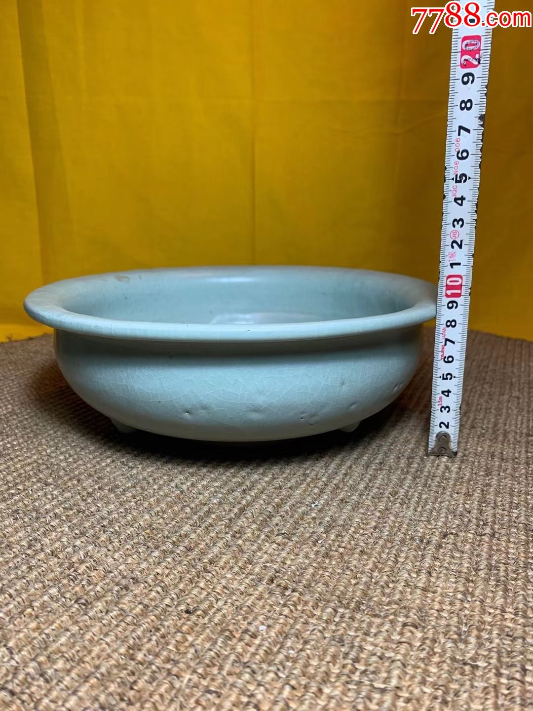 老龙泉青瓷天青釉水洗文房