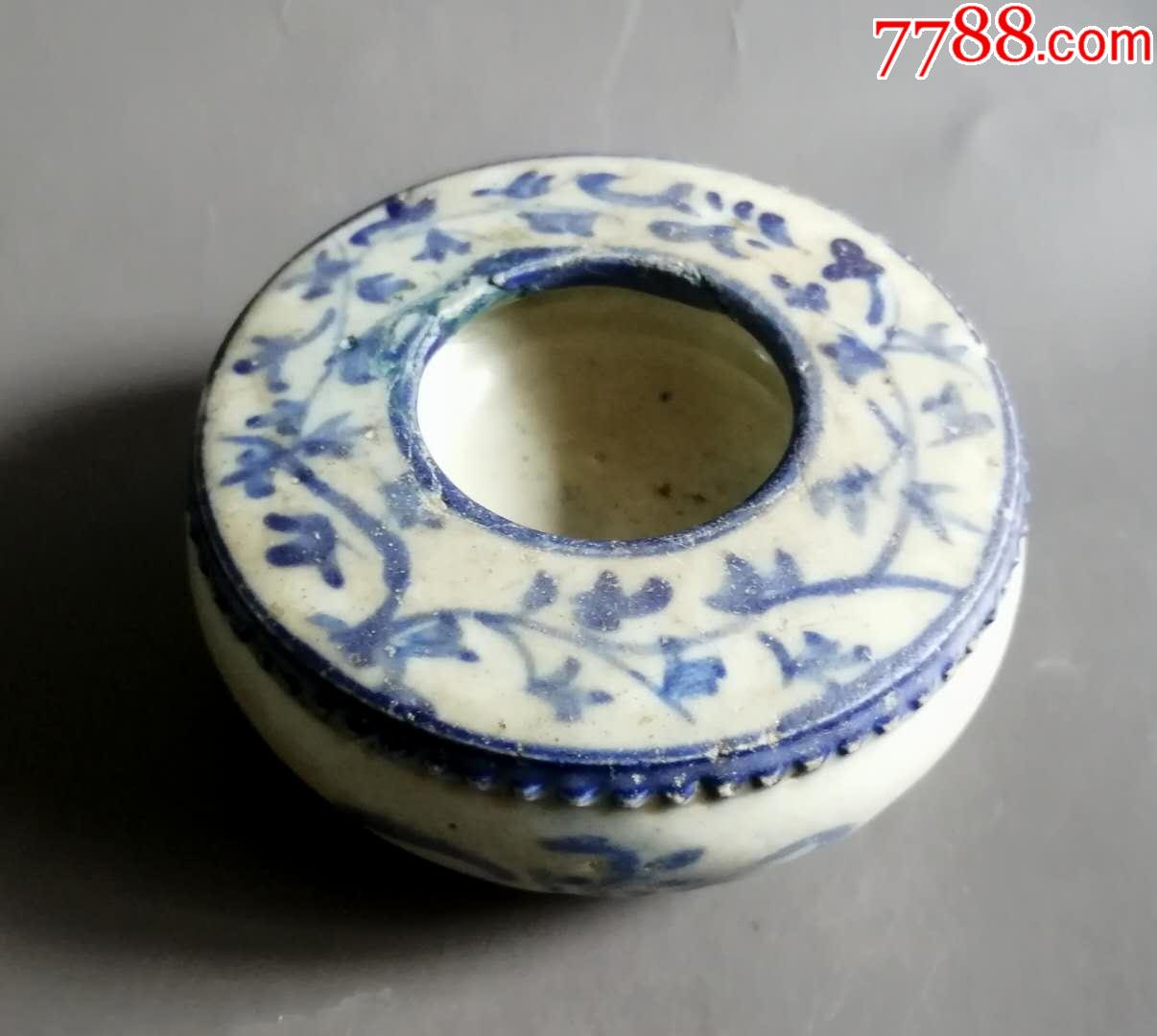 元末明初青花纹水浮司南