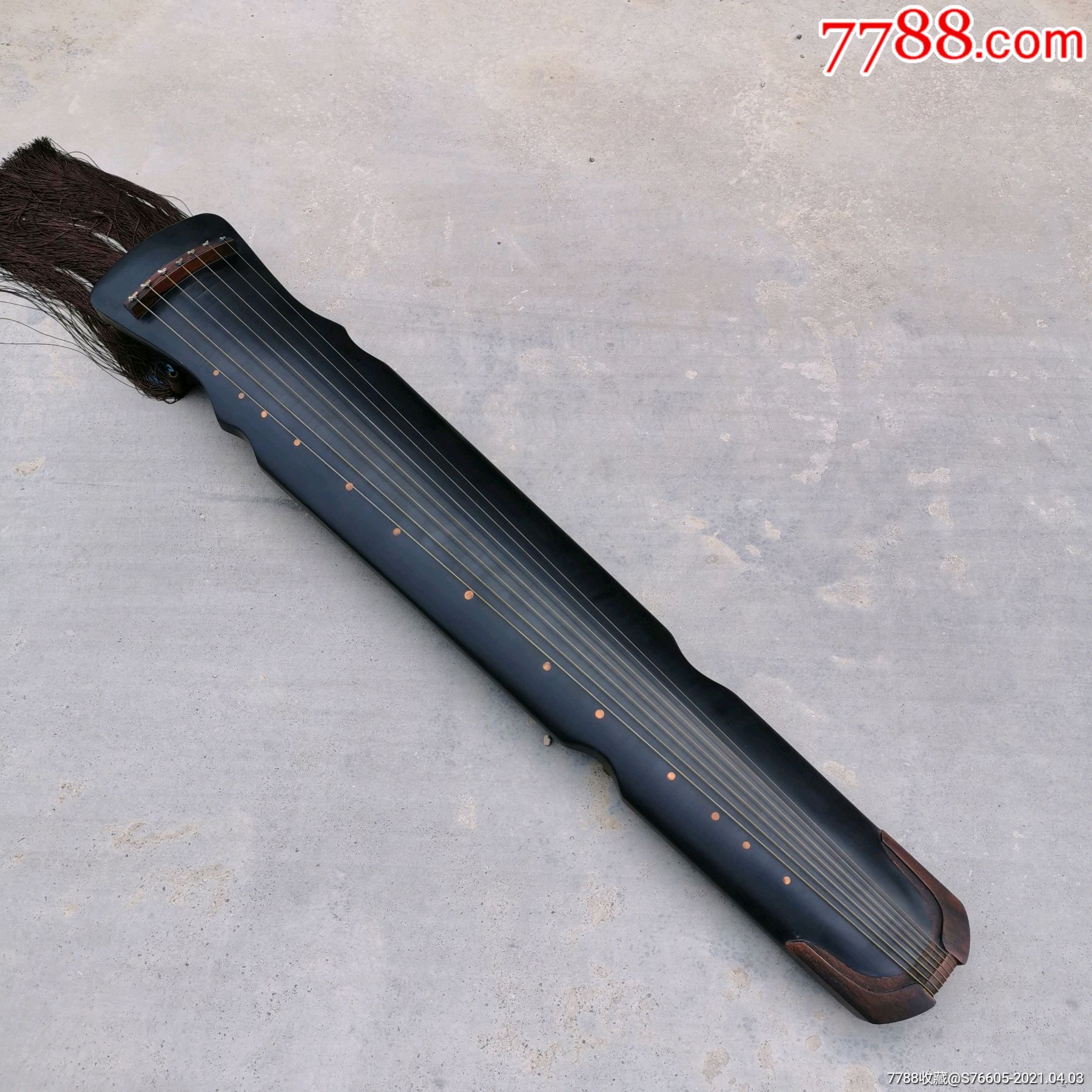 精美镶嵌古玉老七弦古琴