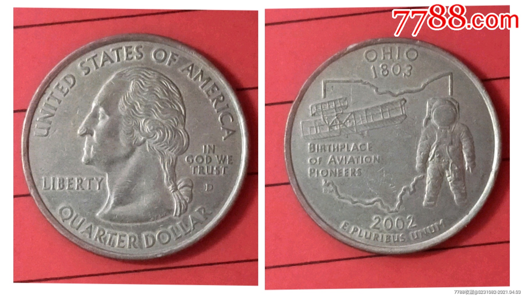 25美分纪念币2002年