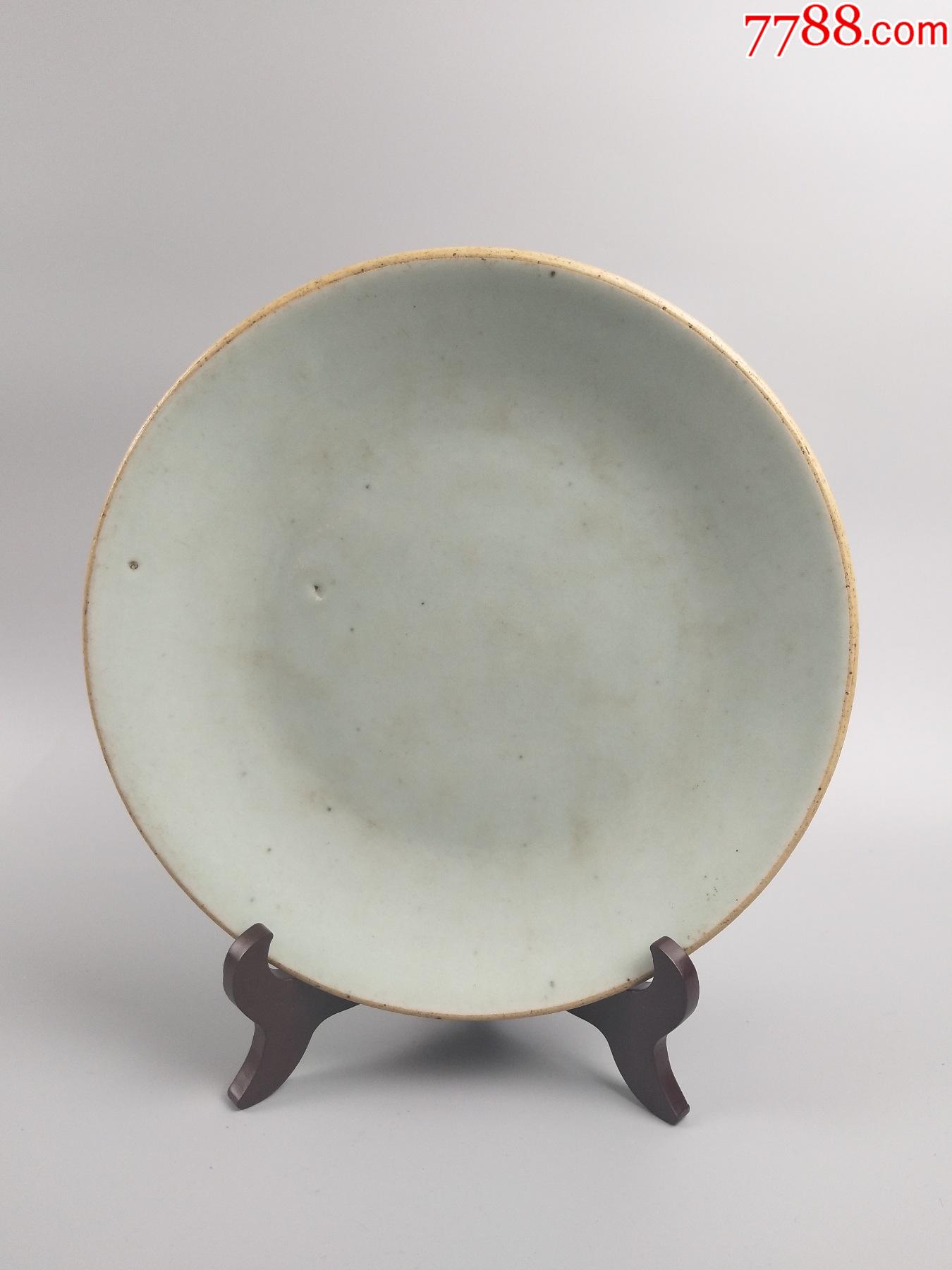 豆青釉小圆盘_青瓷/秘色瓷_收藏价格_鉴定交易_7788瓷器网