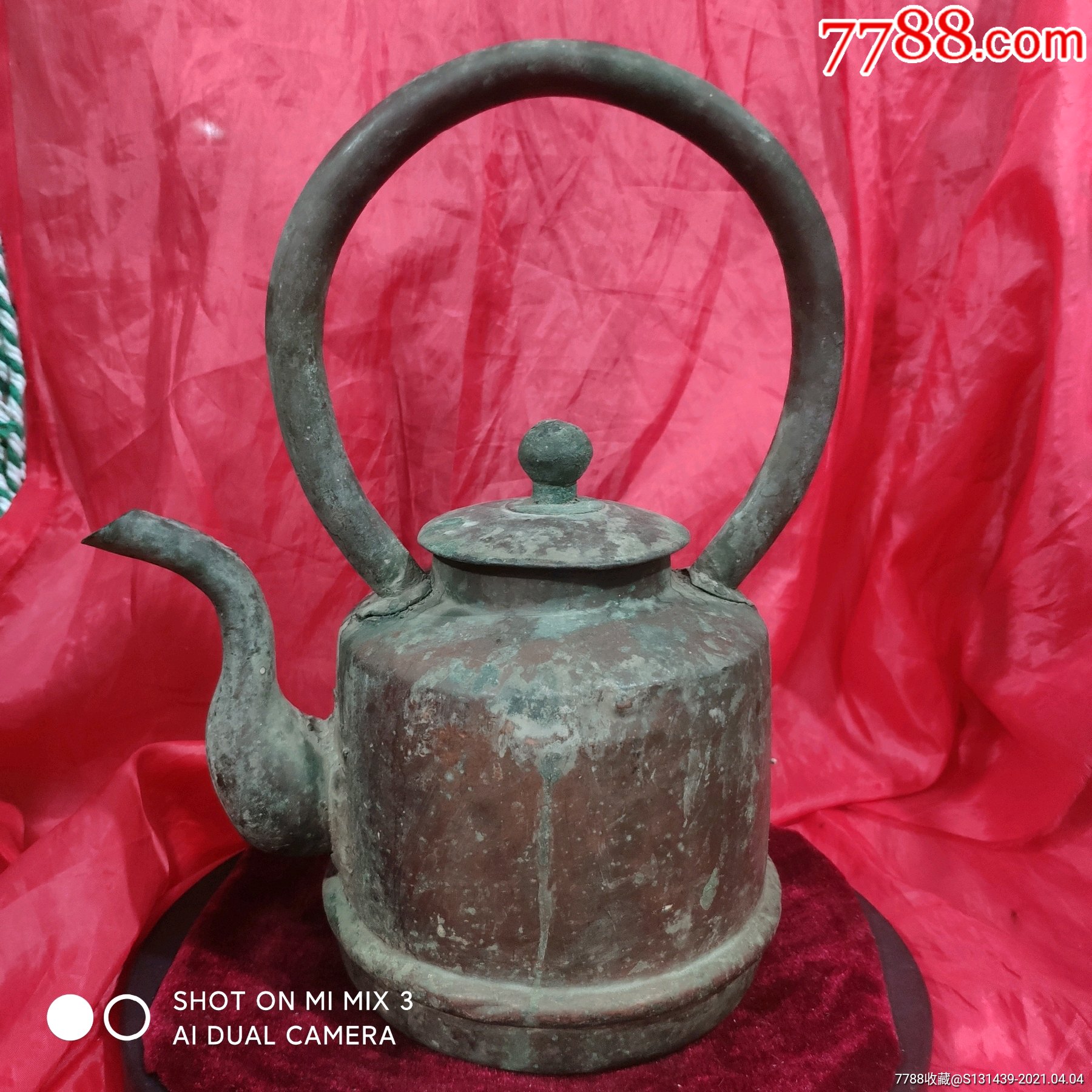 清代红铜大茶壶