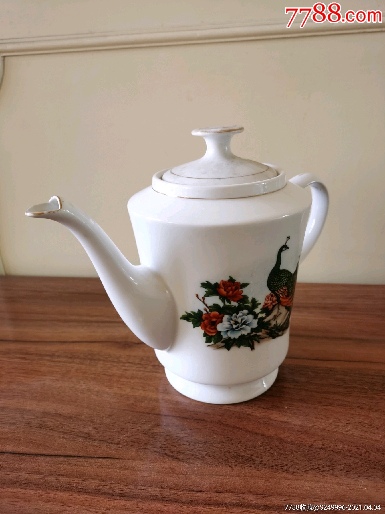 80年代孔雀茶壶_彩绘瓷/彩瓷_第3张_7788瓷器