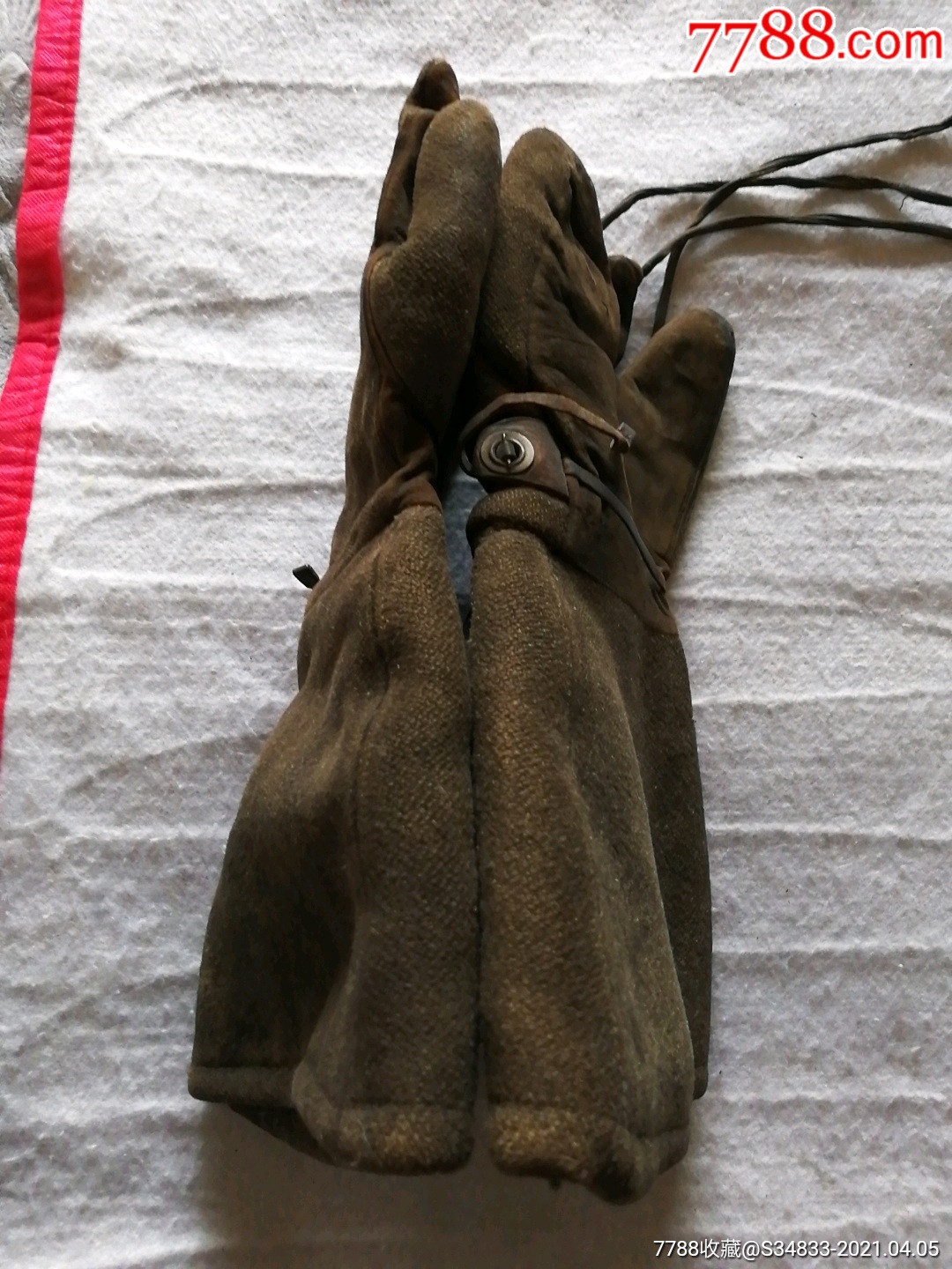 侵华二战日军冬季手套
