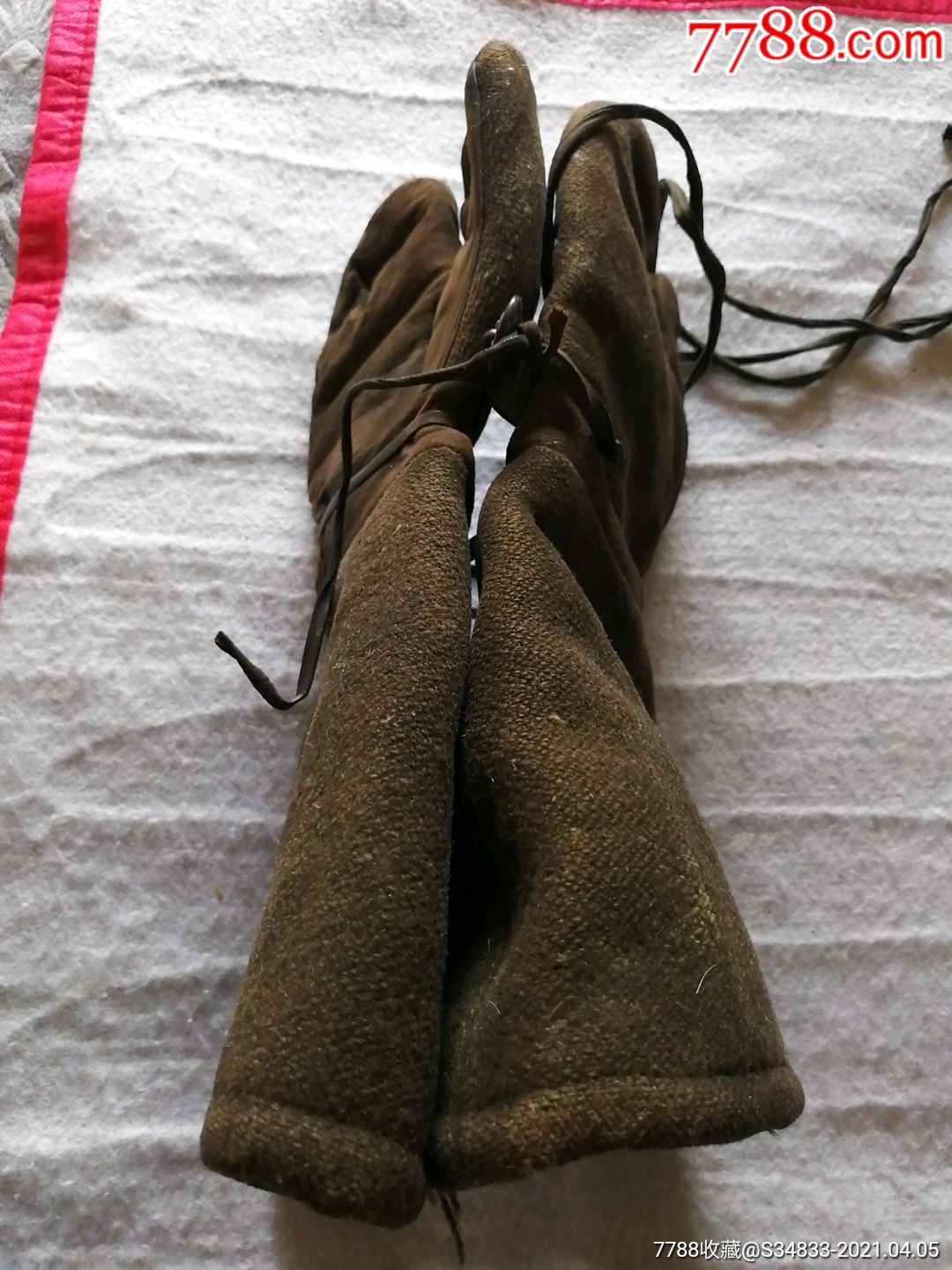 侵华二战日军冬季手套