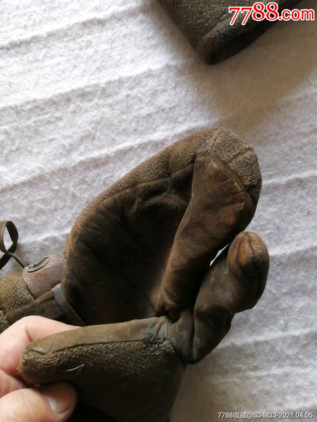 侵华二战日军冬季手套