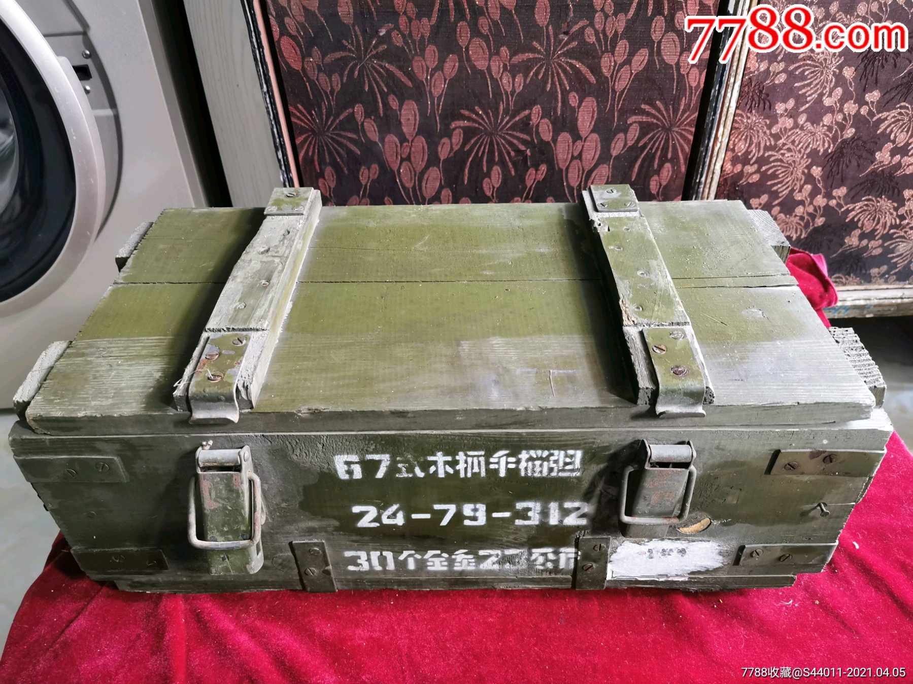 67式手榴蛋箱子,军木箱