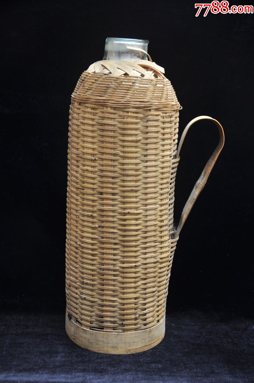 567年代竹编保温壶_水壶/壶类【明清斋轩】_第1张_7788老玩具收藏