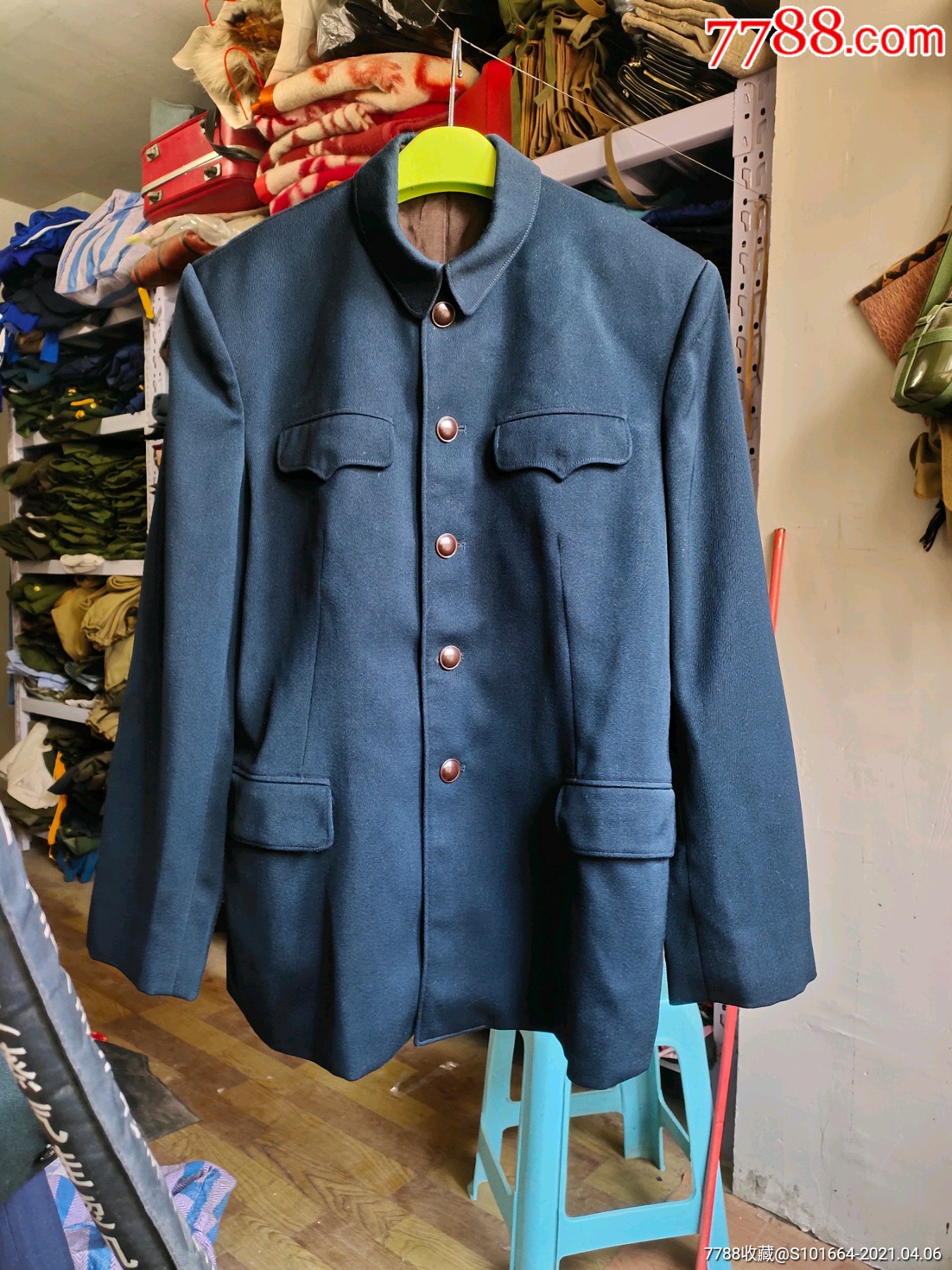 纯毛马裤呢中山装干部服