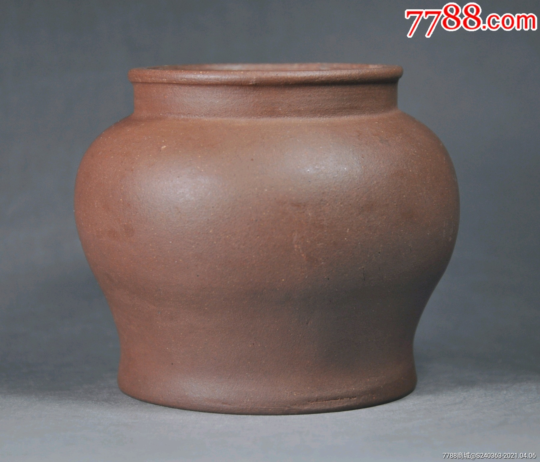 清中期五福来朝款紫砂罐_价格1500元_第1张_7788收藏__收藏热线