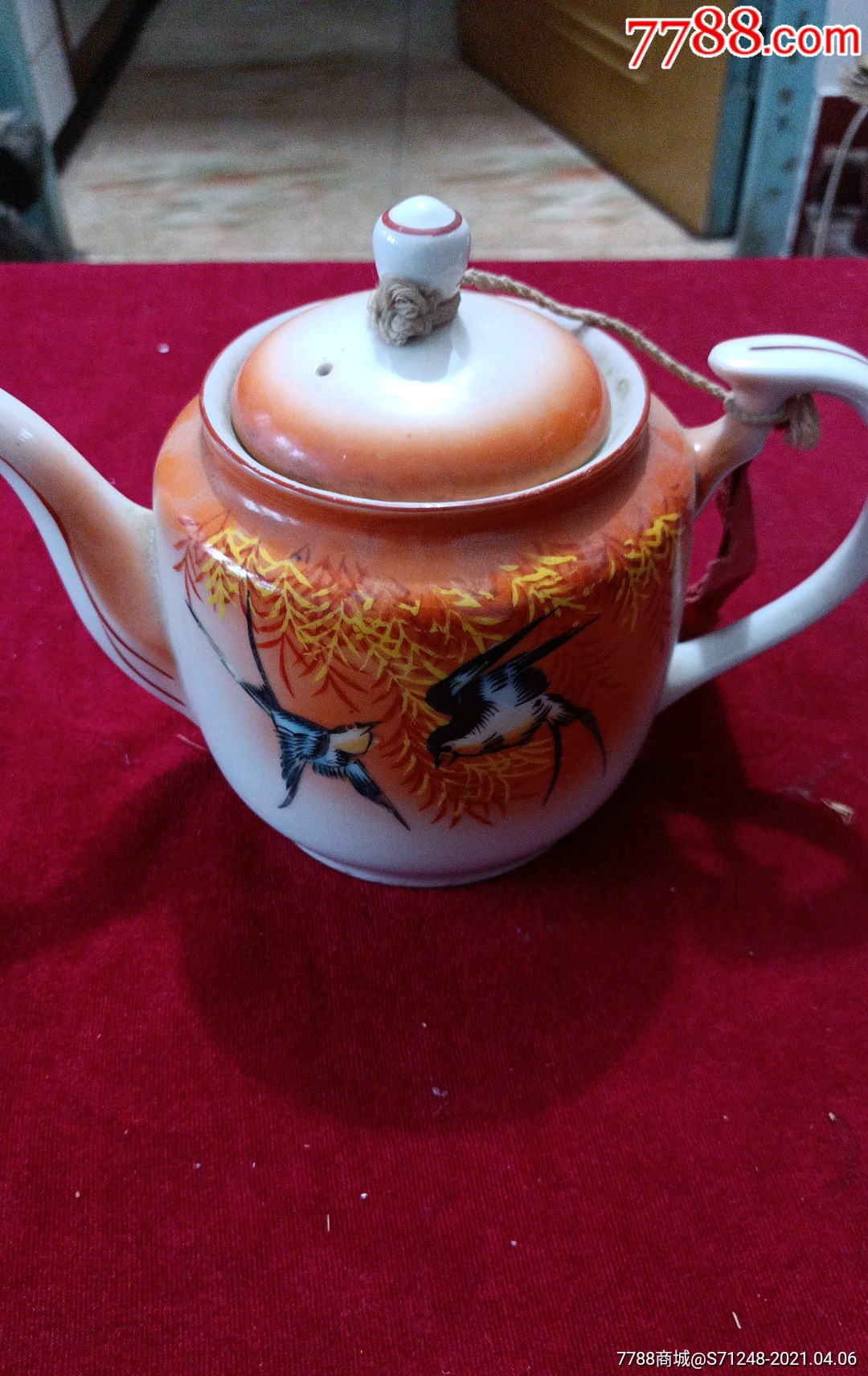 民国瓷茶壶一把完好