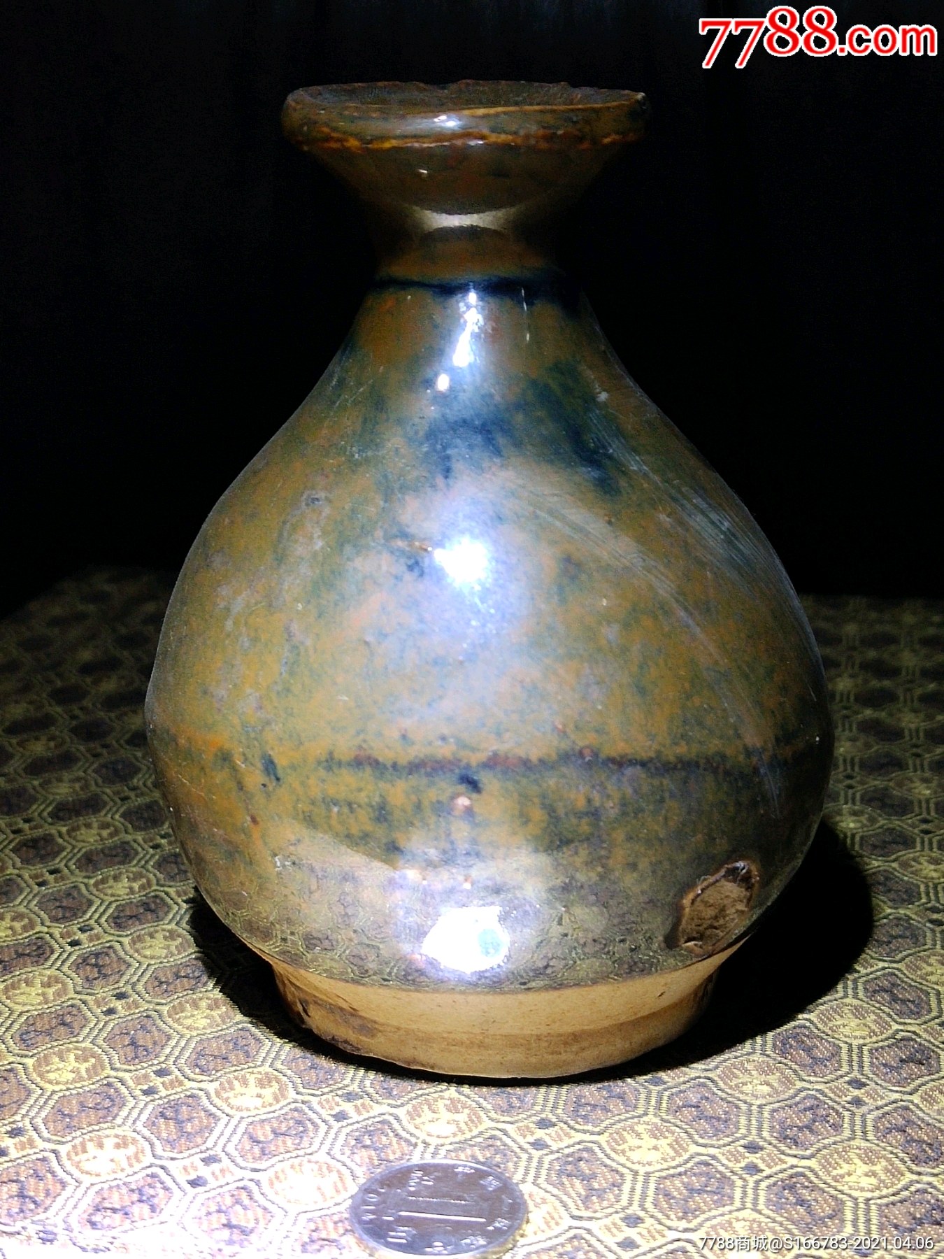 紫金釉玉壶春瓶_酱釉瓷/紫金釉_润轩阁【7788收藏__收藏热线】