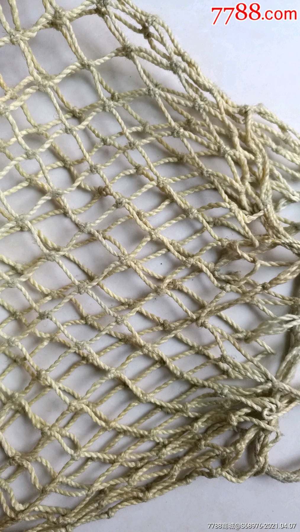 老网兜50年代麻编网兜总长50cm无破损结实耐用可做年代戏影视道具