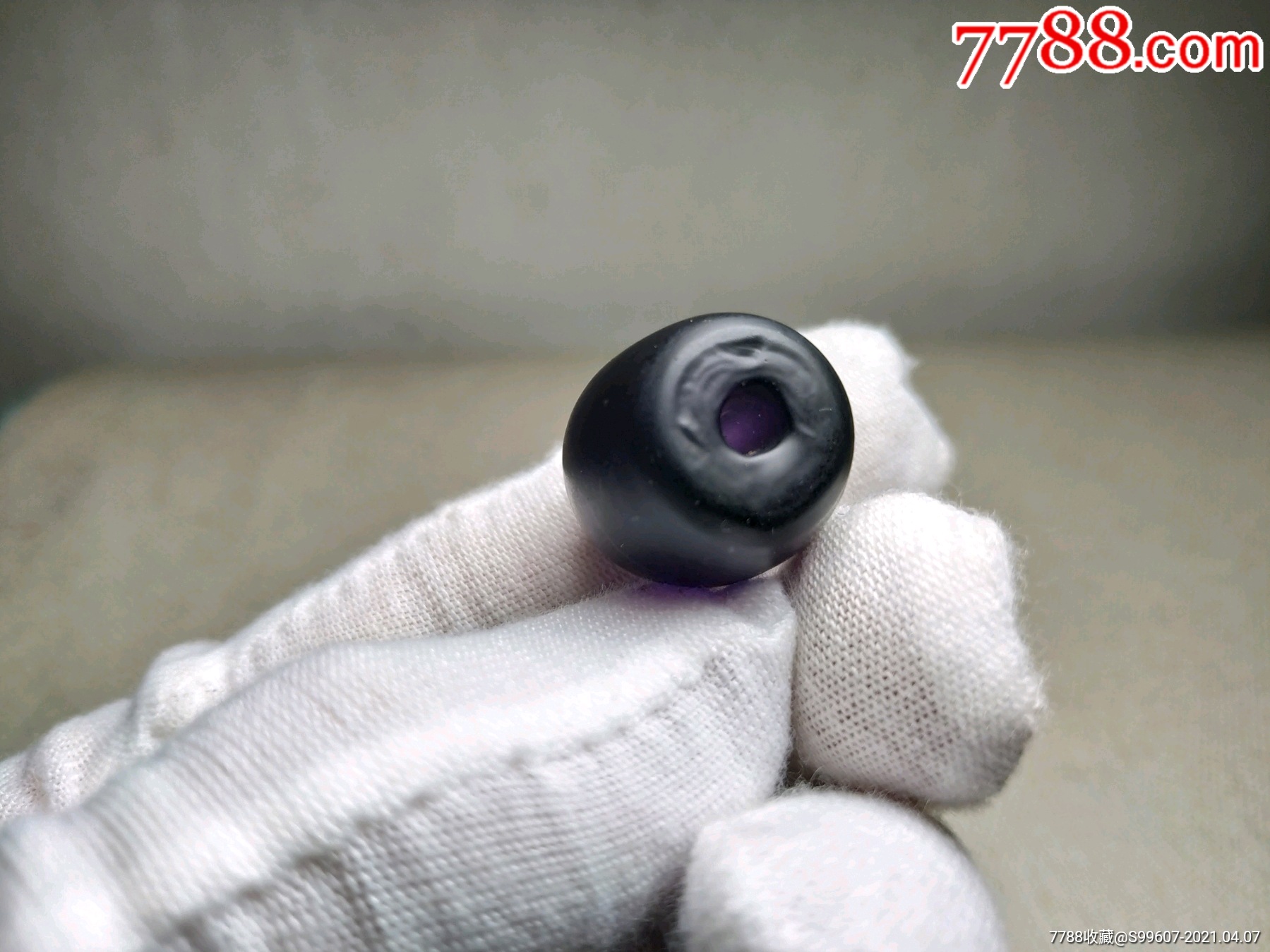 清代紫琉璃三通老琉璃