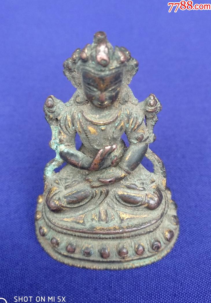 清代红铜鎏金藏佛_铜像/铜佛像_九鼎古玩店【7788收藏__收藏热线】