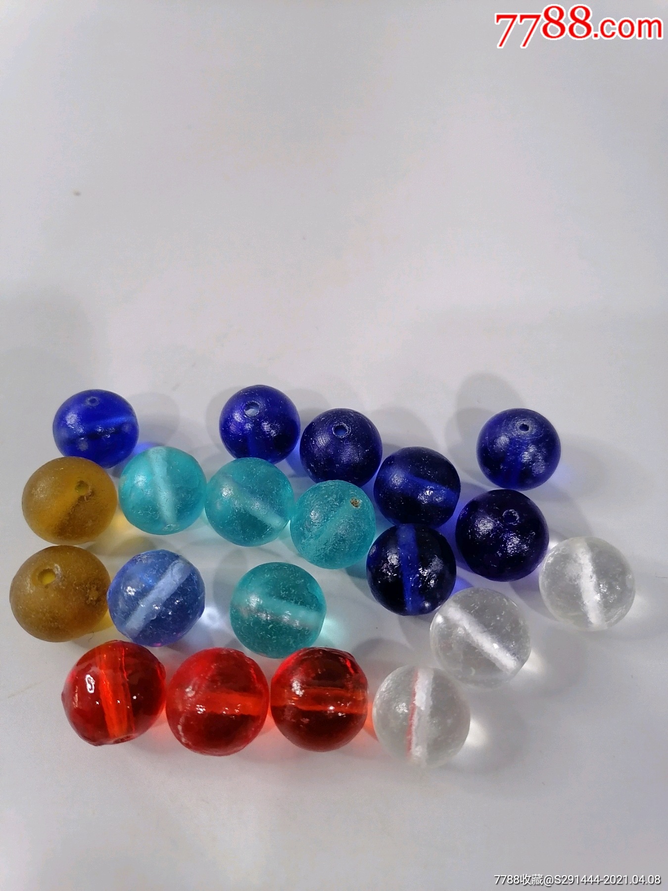 民国琉璃珠20颗