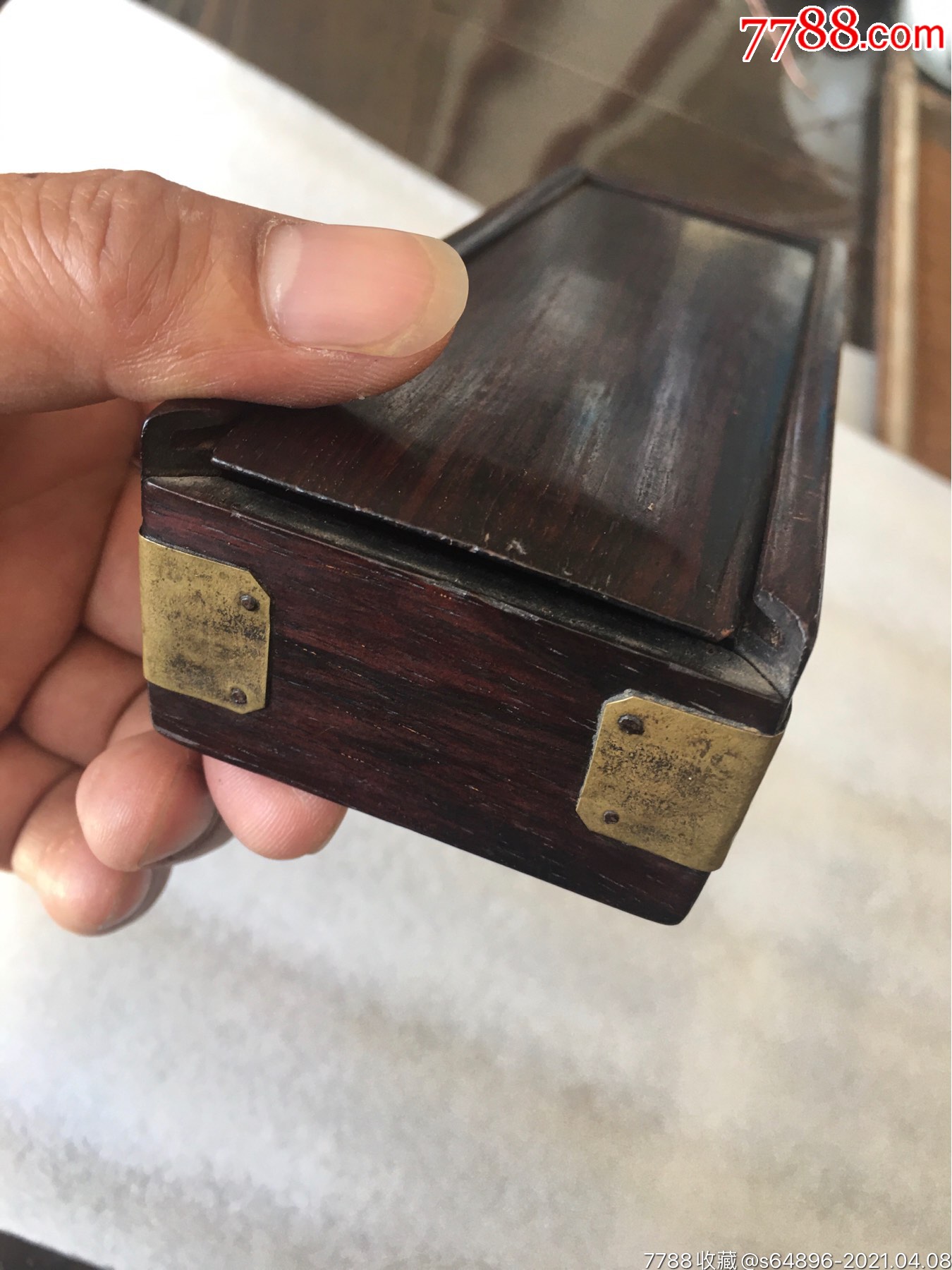 清代美工海南黄花梨老首饰盒