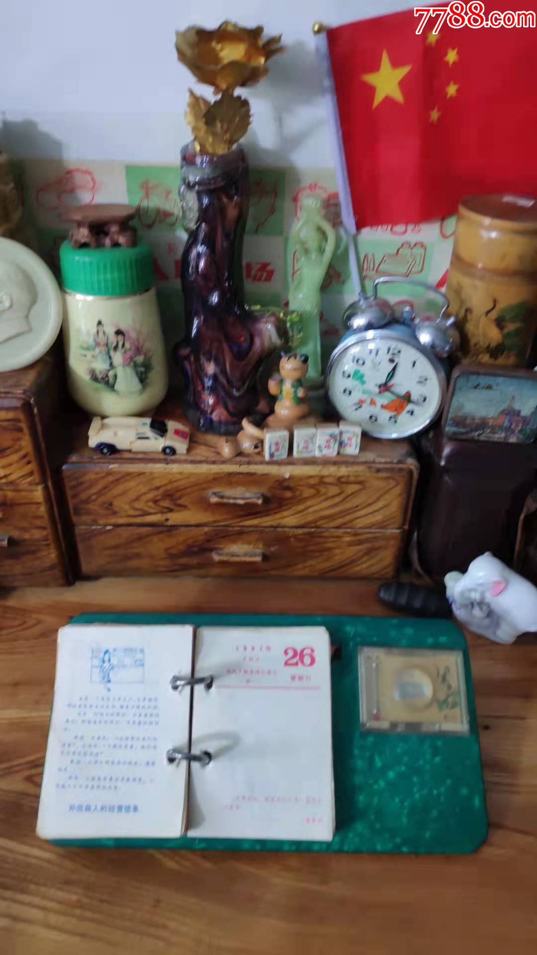 上世纪80年代老式87年老式家庭百科台历台一套民俗老物品.第玖弹