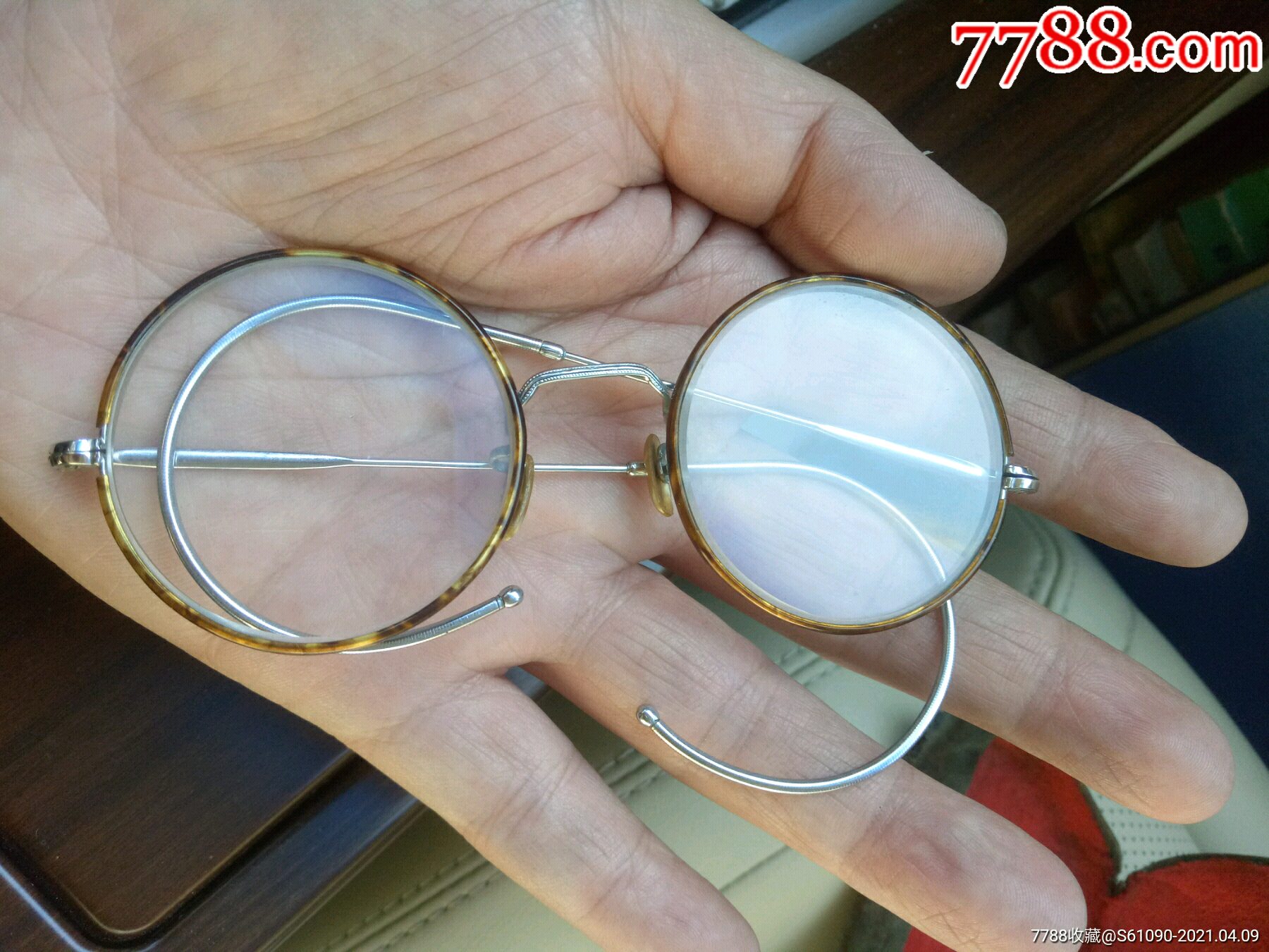 民国满洲国水晶眼镜95品