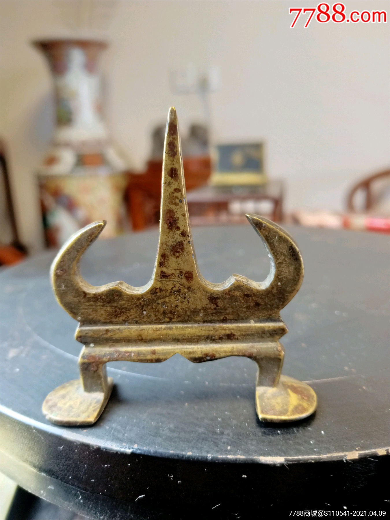 老铜笔架山子笔架文房用品_铜杂件_图片鉴赏_收藏价格_7788铜器收藏