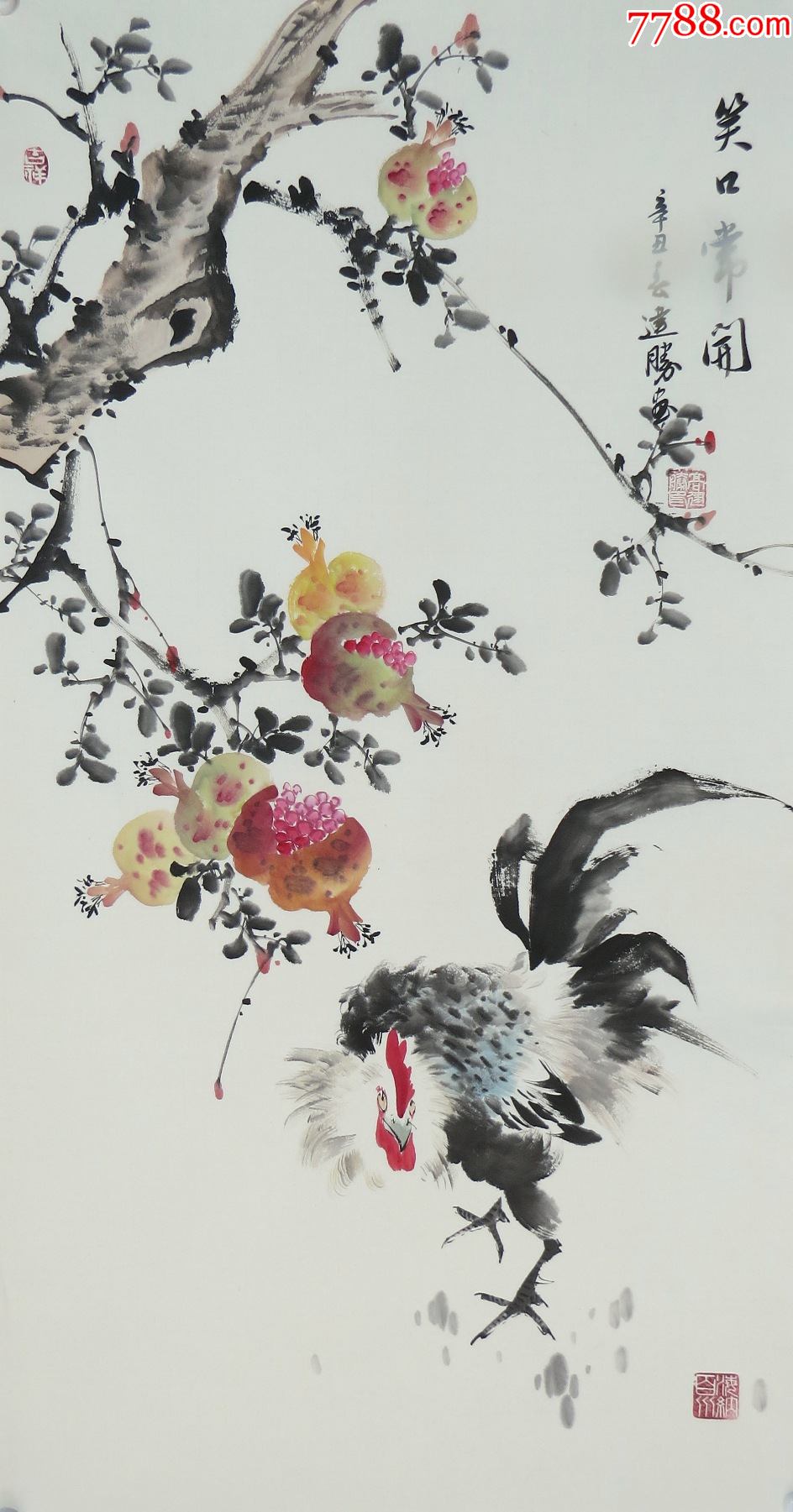 三尺花鸟精品国画高建胜