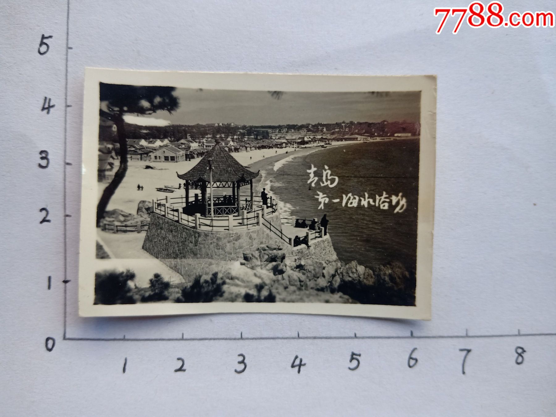 老照片15954五十年代青岛第一海水浴场