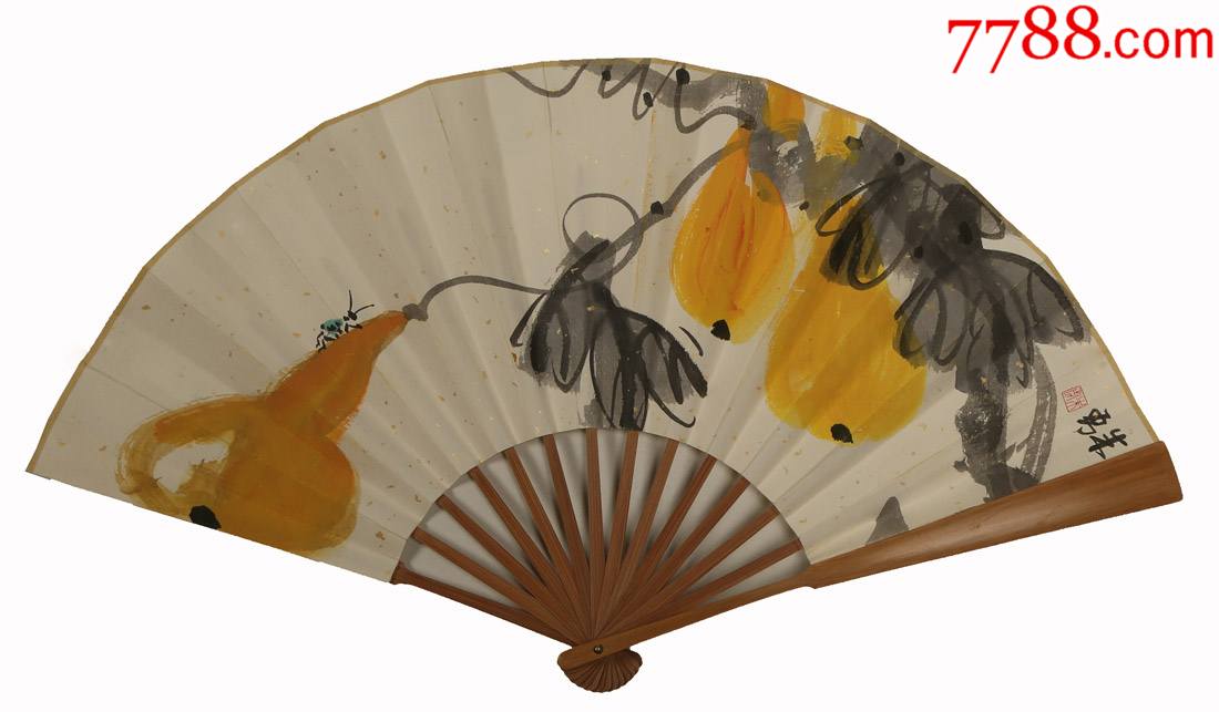 中美协会员朱勇扇面专场葫芦折扇