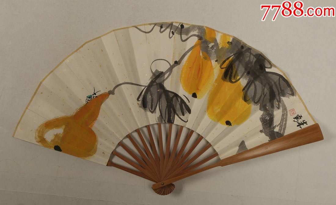 中美协会员朱勇扇面专场葫芦折扇