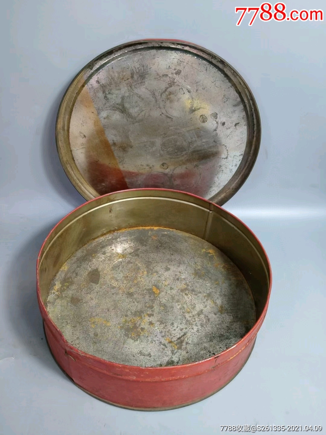 带老寿星的糖果盒,品相如图,特价出售_铁皮盒/铁筒_第6张_7788瓷器