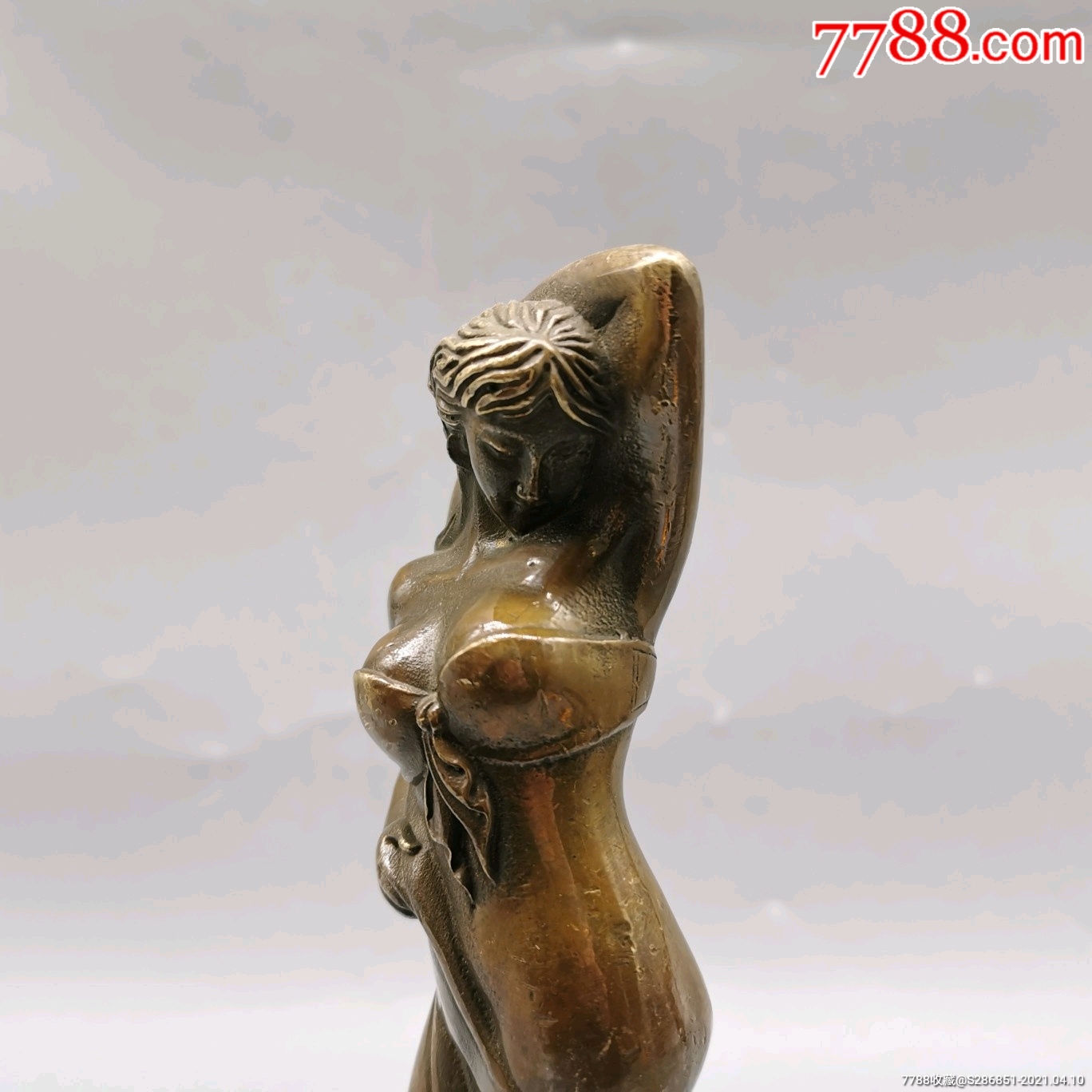 铜美女摆件,不议价