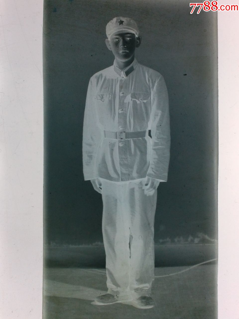 军人全身照老底片