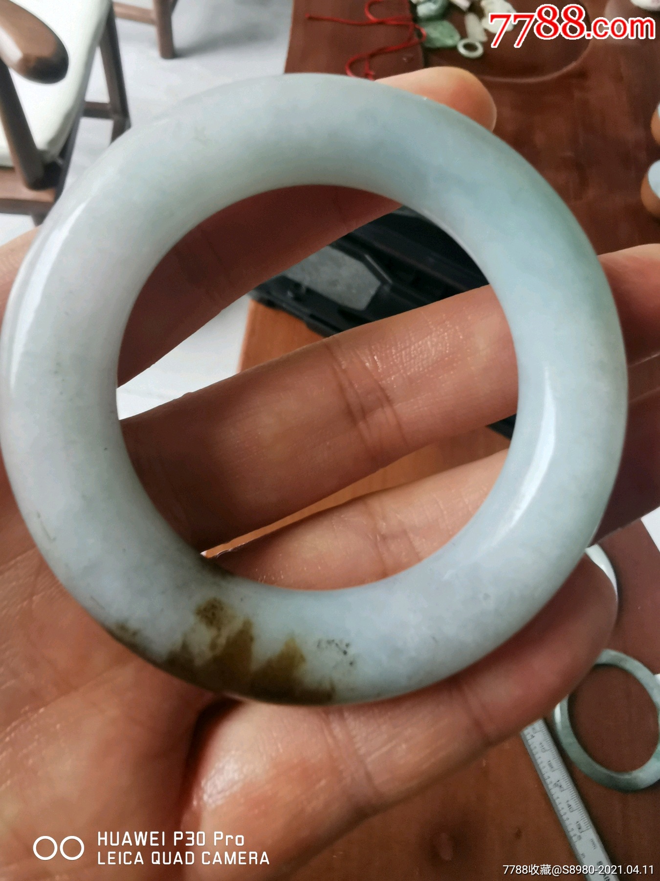 老翡翠手镯_翡翠/缅甸玉_图片价格_收藏价值_7788落地钟收藏