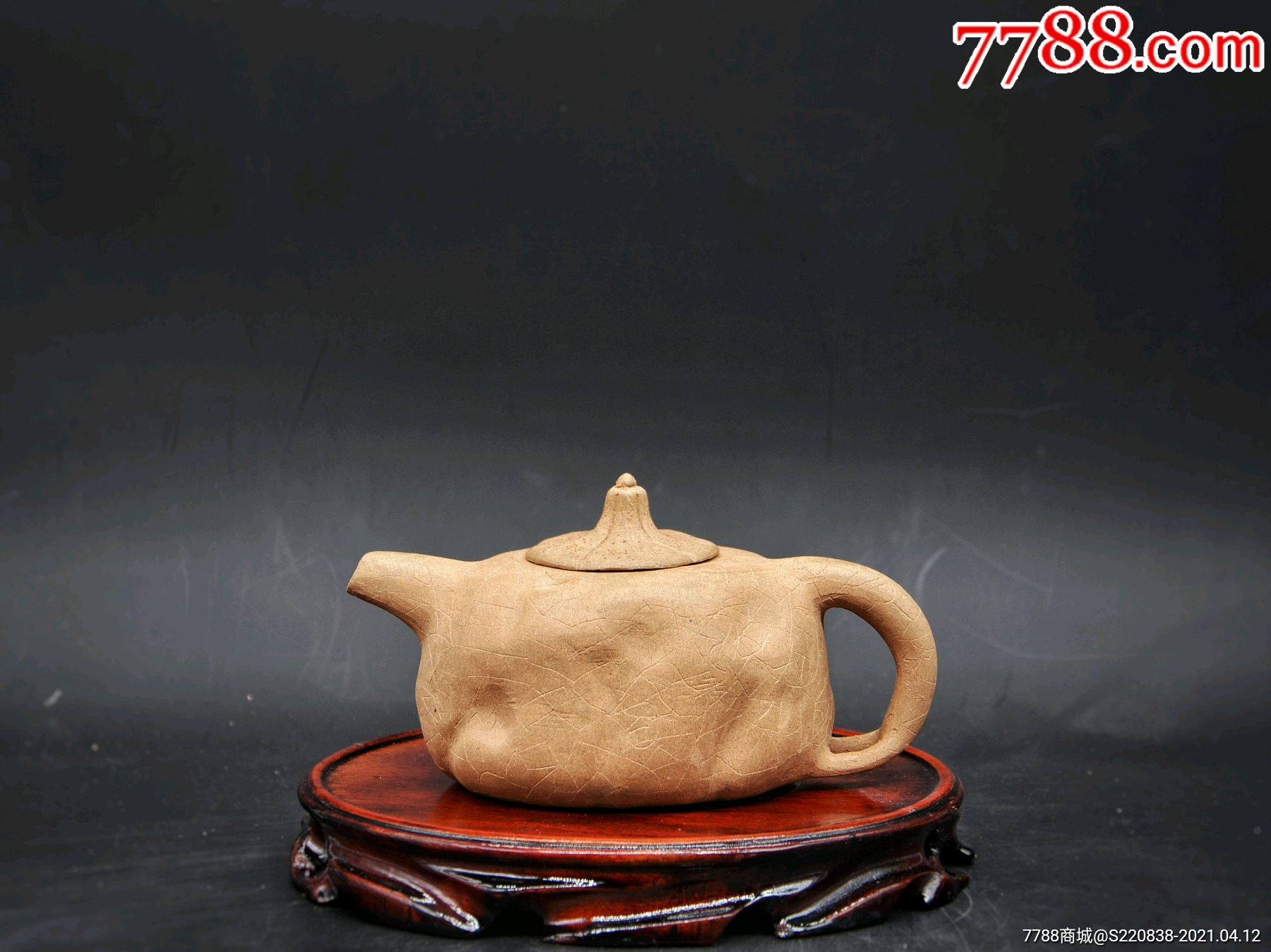 早期八十年代本山老段泥全手工瓜蒂供春紫砂壶