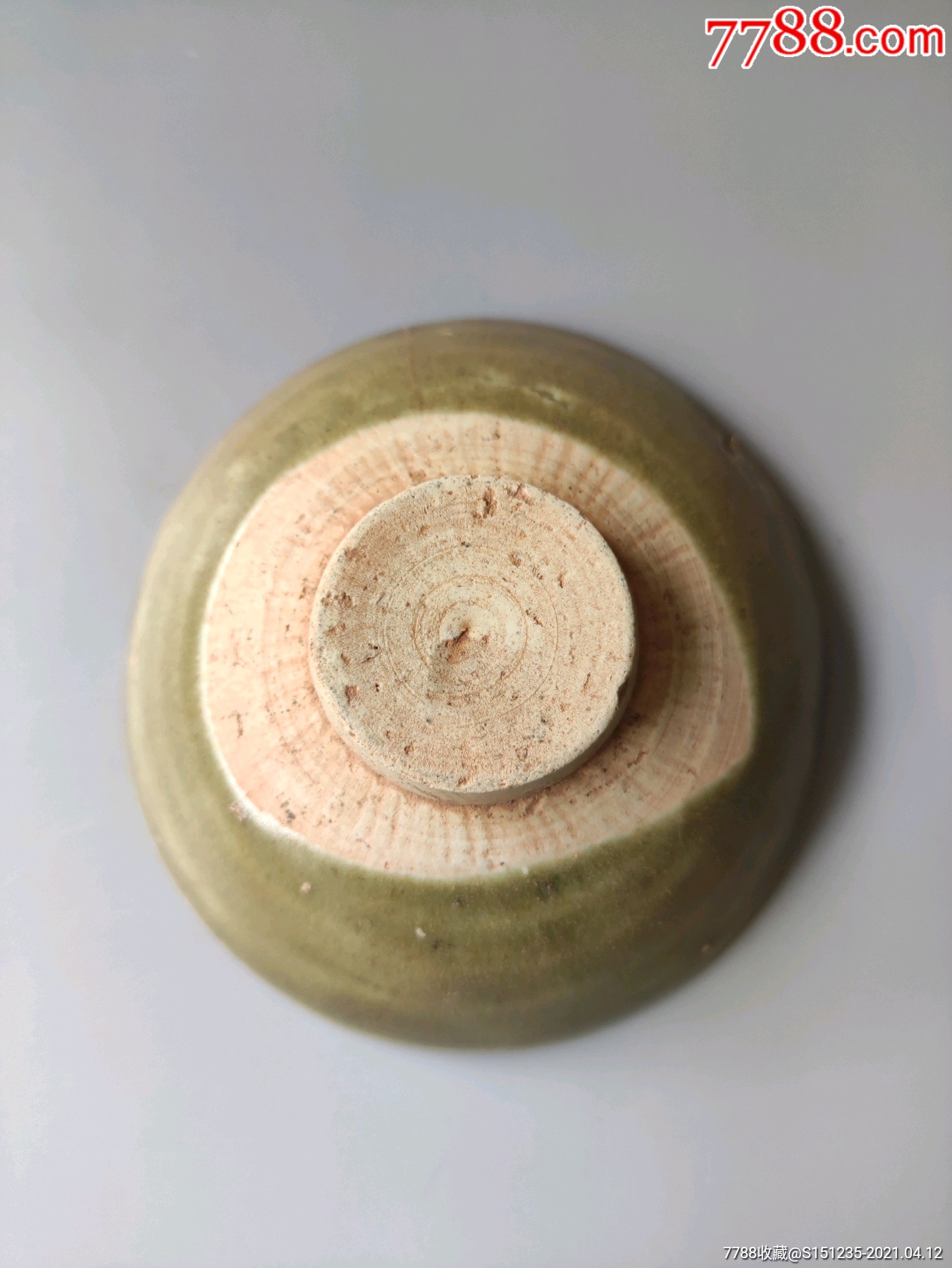 宋代吉州窑早期绿釉茶盏釉色漂亮学好标本喜欢的不要错过细节如图