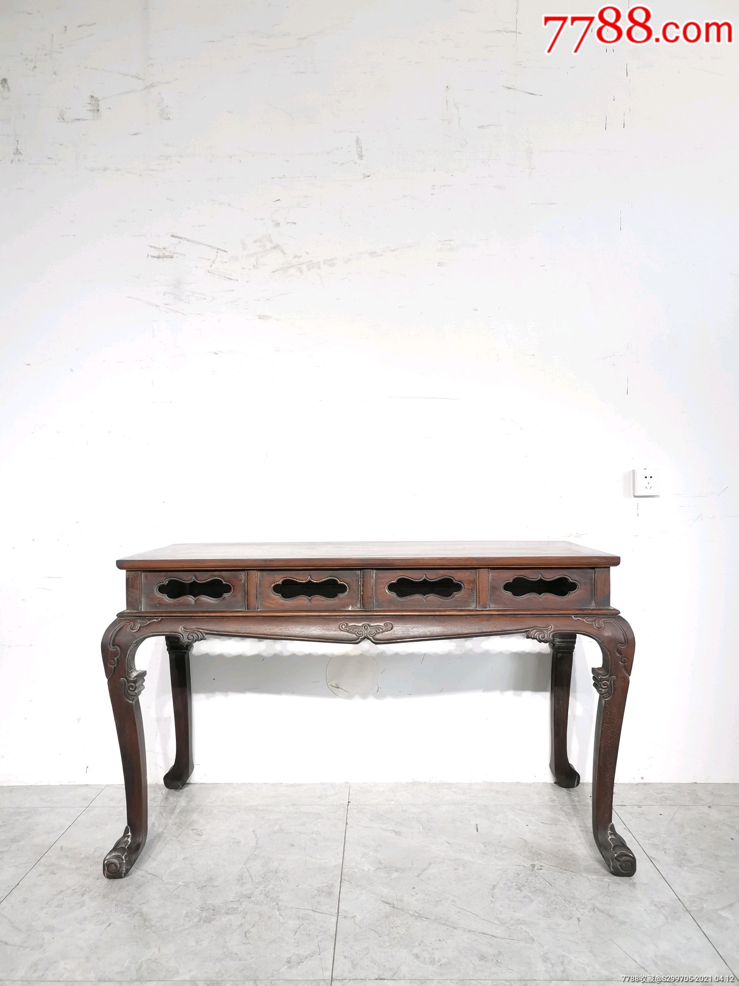 明式,花梨木供桌,造型简洁,四面工艺,大气漂亮!