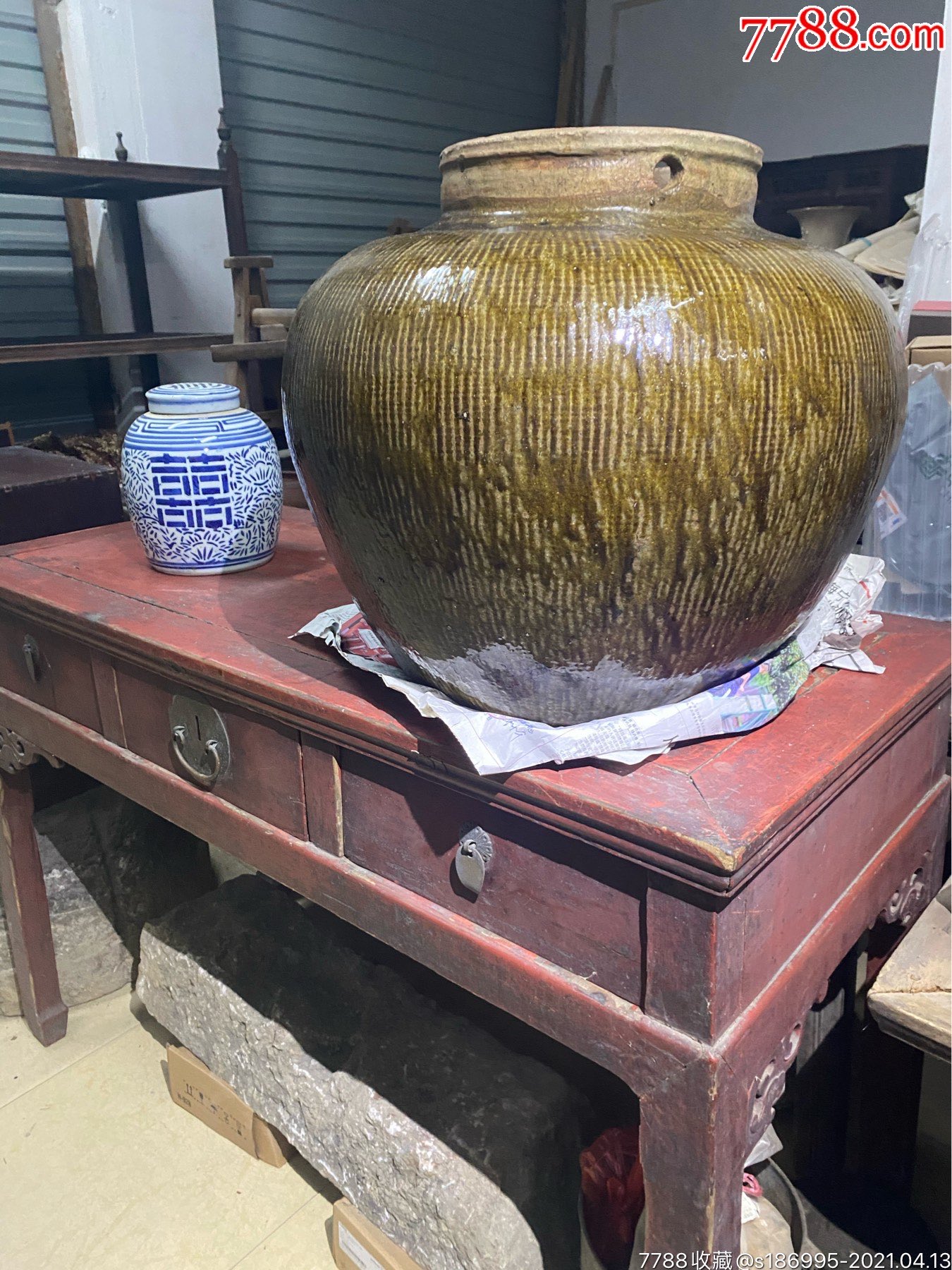 清代大缸肚径51公分全美造型敦厚大气